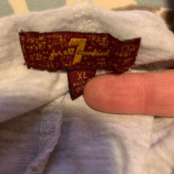 7 for all mankind button down striped tank top - Picture 6 of 7